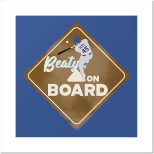 Matt Beaty Beaty on Board Sign Los Angeles Baseball Posters and Art